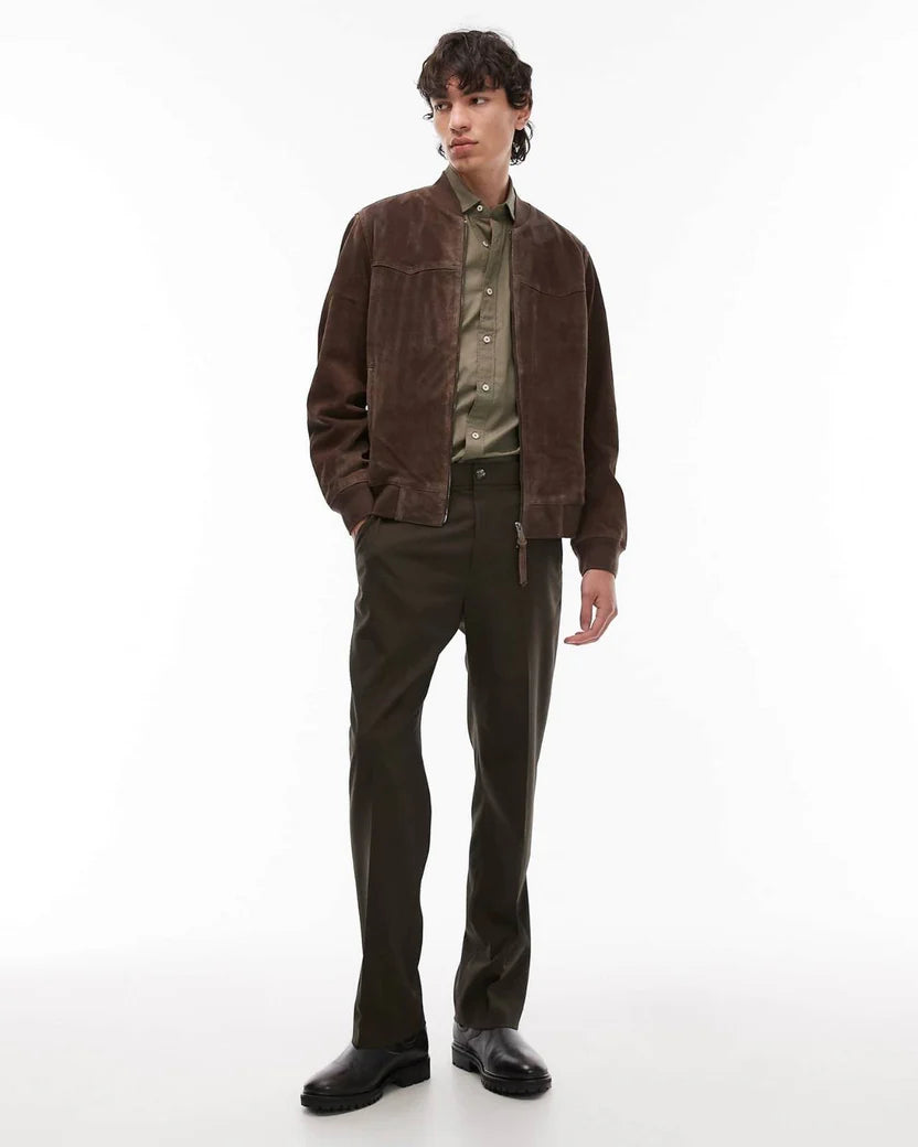Classic Suede Bomber Jacket Secondary image